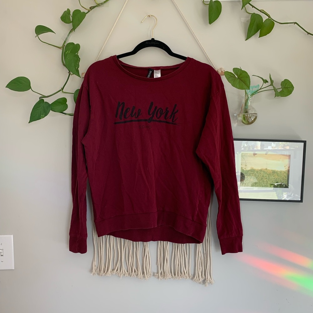 Red New York sweater